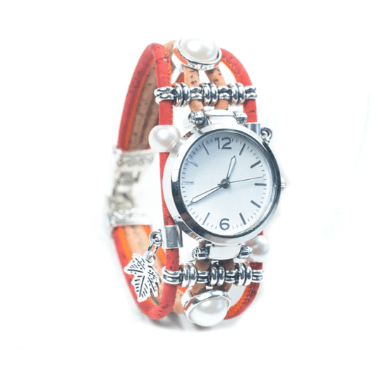 Kork Armbanduhr Indian - wood stud - Holzohrringe - Holzschmuck und mehr