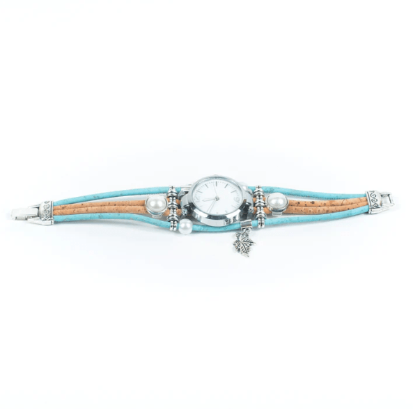 Kork Armbanduhr Indian - wood stud - Holzohrringe - Holzschmuck und mehr