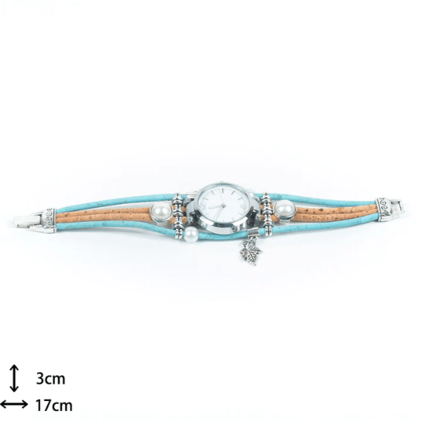 Kork Armbanduhr Indian - wood stud - Holzohrringe - Holzschmuck und mehr