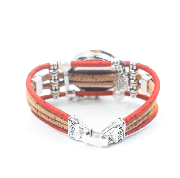 Kork Armbanduhr Indian - wood stud - Holzohrringe - Holzschmuck und mehr