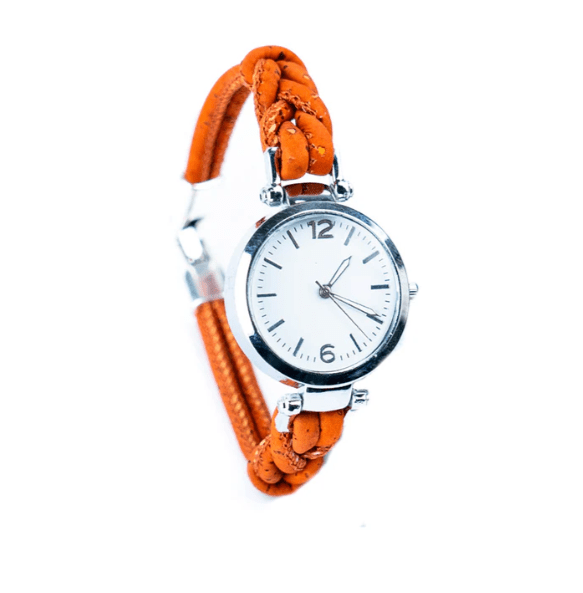 Kork Armbanduhr Knotenfreunde - wood stud - Holzohrringe - Holzschmuck und mehr
