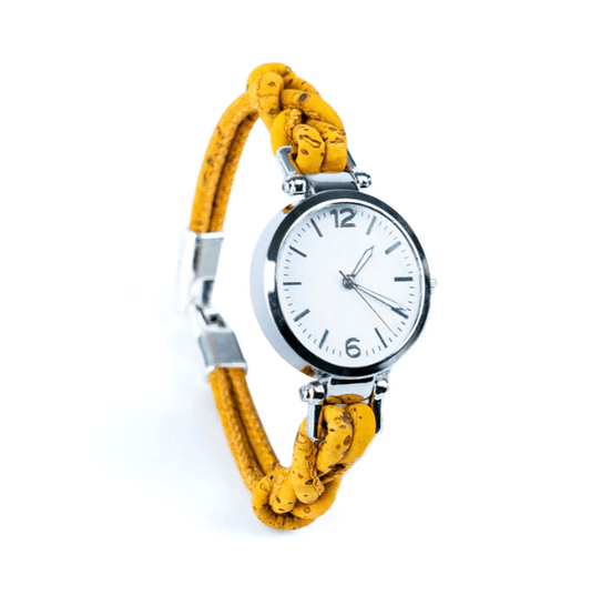 Kork Armbanduhr Knotenfreunde - wood stud - Holzohrringe - Holzschmuck und mehr