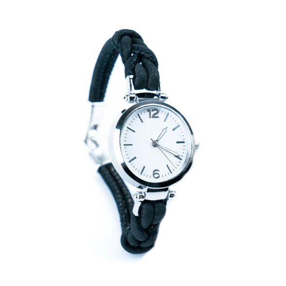 Kork Armbanduhr Knotenfreunde - wood stud - Holzohrringe - Holzschmuck und mehr