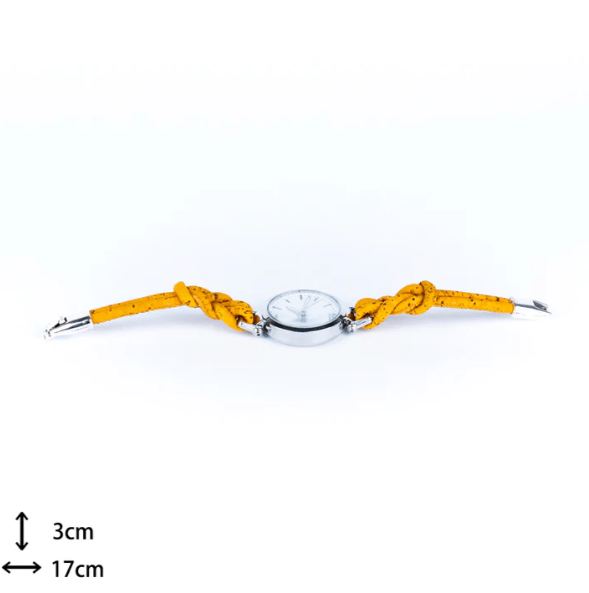Kork Armbanduhr Knotenfreunde - wood stud - Holzohrringe - Holzschmuck und mehr