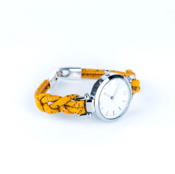 Kork Armbanduhr Knotenfreunde - wood stud - Holzohrringe - Holzschmuck und mehr