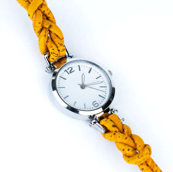 Kork Armbanduhr Knotenfreunde - wood stud - Holzohrringe - Holzschmuck und mehr