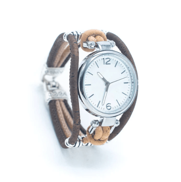Kork Armbanduhr Rückhalt - wood stud - Holzohrringe - Holzschmuck und mehr