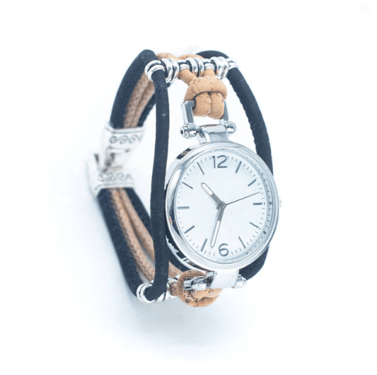 Kork Armbanduhr Rückhalt - wood stud - Holzohrringe - Holzschmuck und mehr