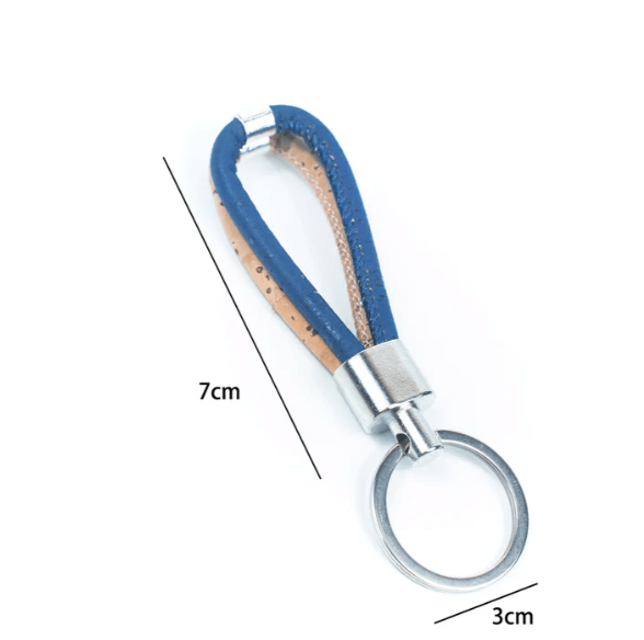 Kork Schlüsselanhänger Double - wood stud - Holzohrringe - Holzschmuck und mehr