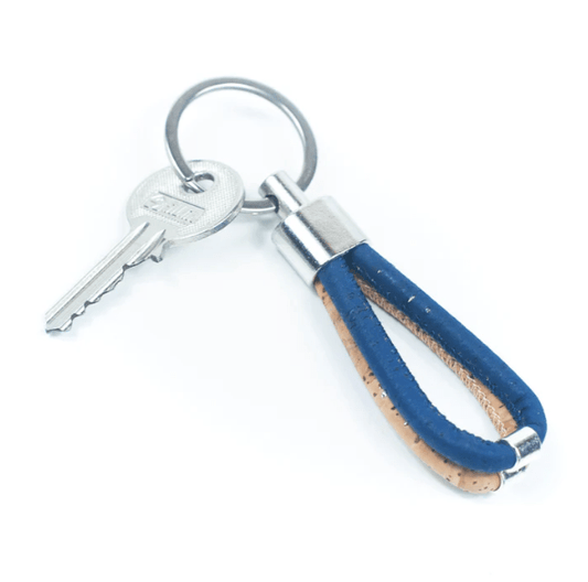 Kork Schlüsselanhänger Double - wood stud - Holzohrringe - Holzschmuck und mehr