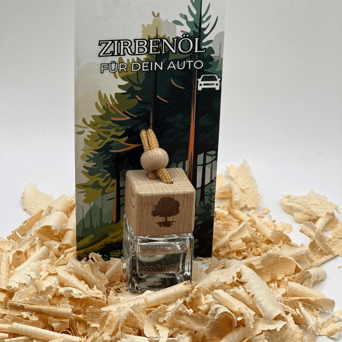 Zirbenöl-Duftanhänger Autoduft- wood stud kreative Geschenke
