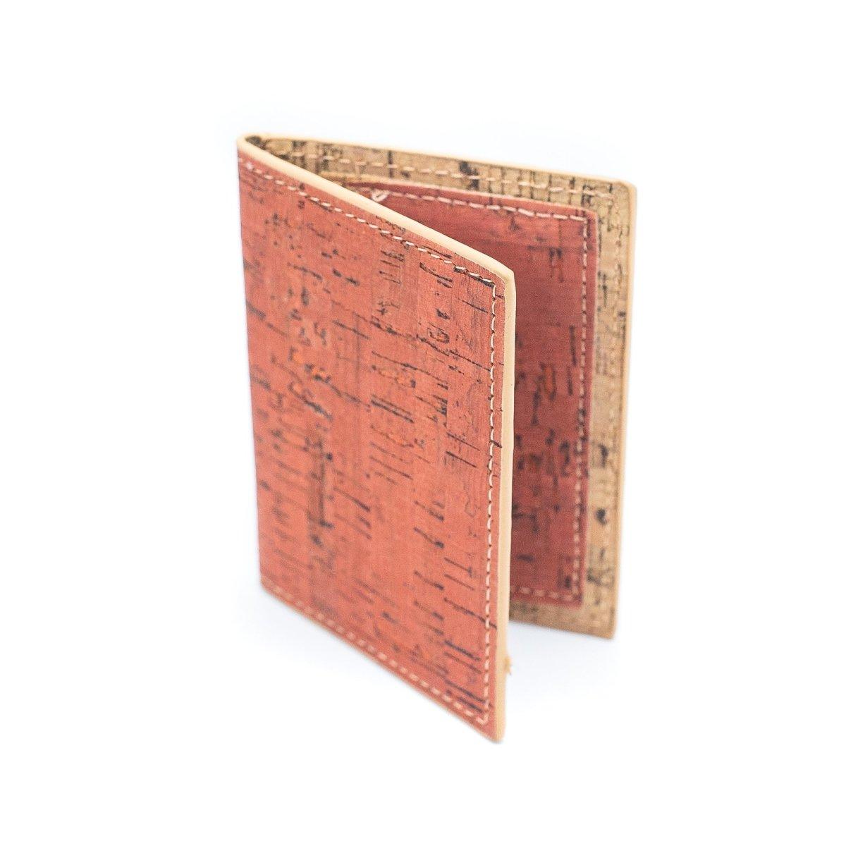 Geldbörse - Kartenetui klappbar (Korkstoff) - wood stud - Holzohrringe - Holzdeko und mehr