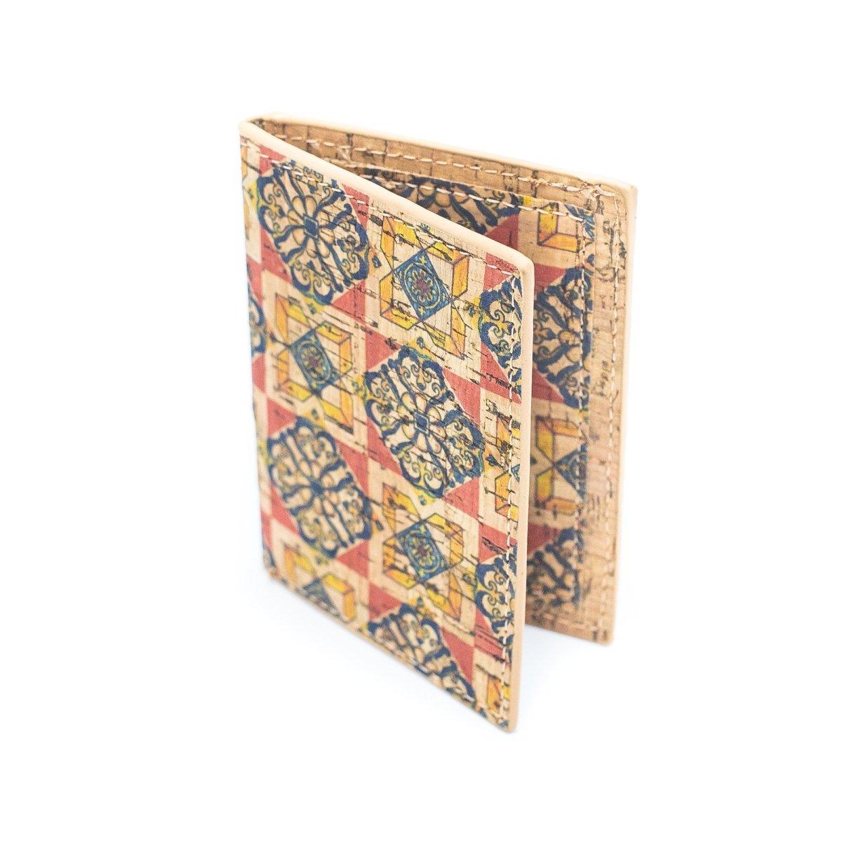 Geldbörse - Kartenetui klappbar (Korkstoff) - wood stud - Holzohrringe - Holzdeko und mehr