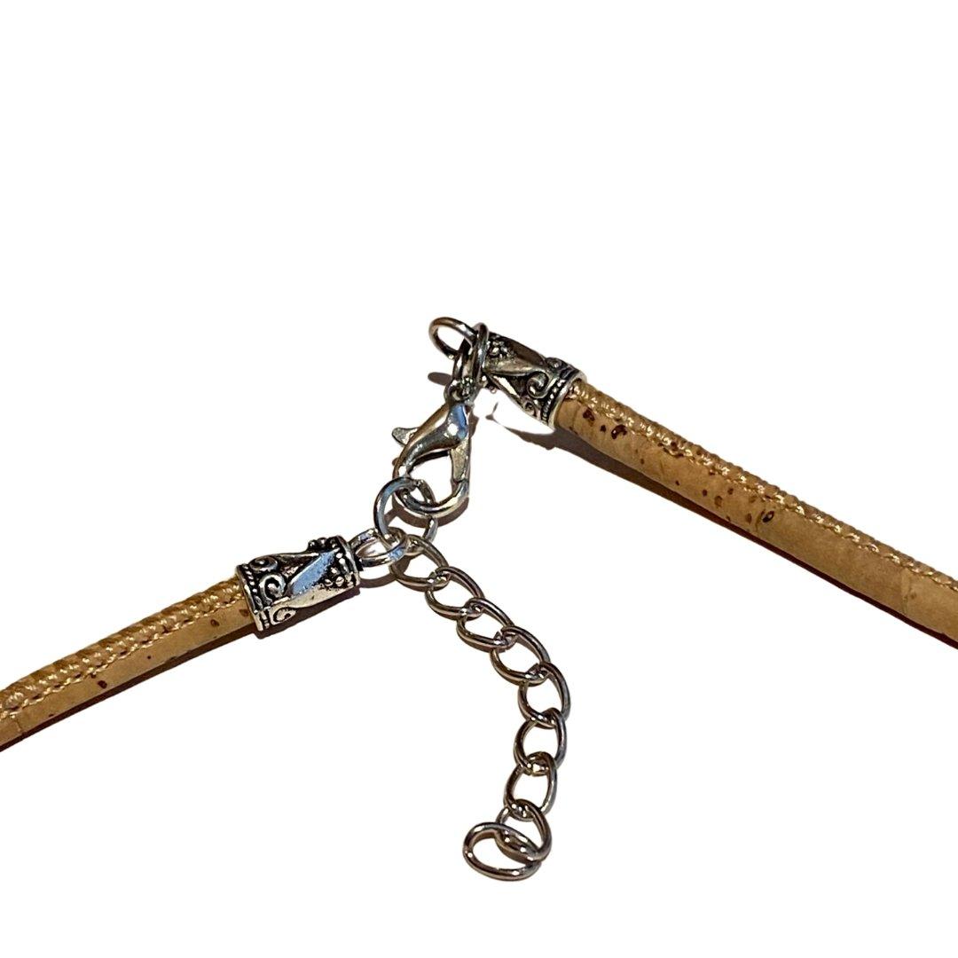 wood stud Kette Blume des Lebens wood stud