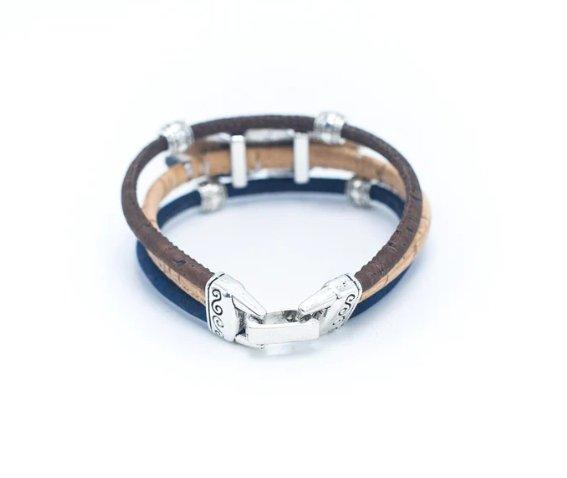 Kork Armband Feder – Rückansicht mit Verschluss