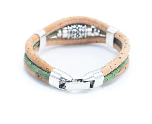 Kork Armband Maya: Rückansicht mit Verschluss.
