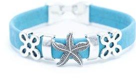 Kork Armband Seestern – Ansicht in hellblauer Ausführung