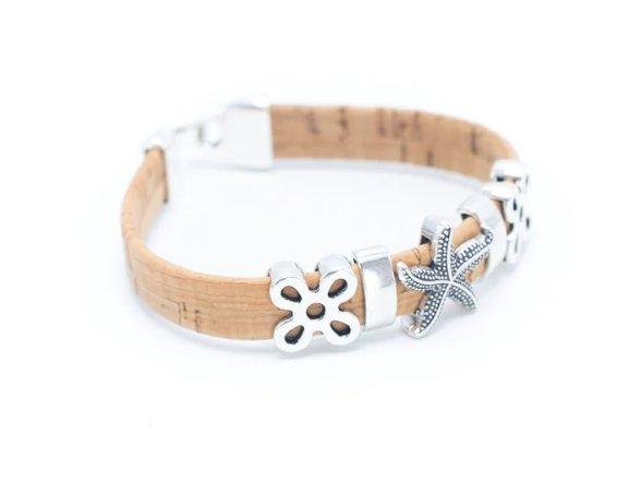 Kork Armband Seestern – Seitliche Detailansicht