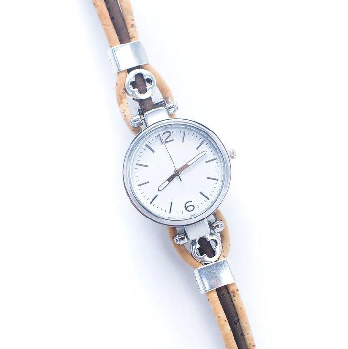 Kork Armbanduhr schmal - 3 Reiher - wood stud - Holzohrringe - Holzdeko und mehr