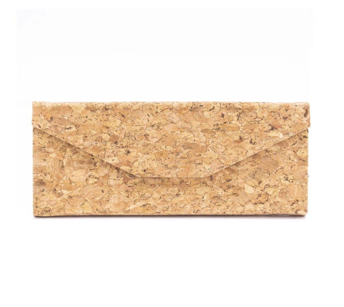 Kork Brillenetui - faltbar - wood stud - Holzohrringe - Holzdeko und mehr