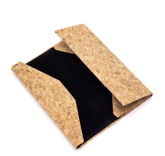 Kork Brillenetui - faltbar - wood stud - Holzohrringe - Holzdeko und mehr