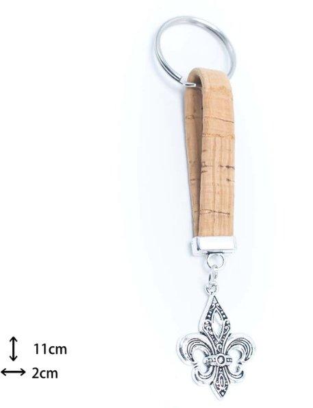 Kork Schlüsselanhänger Antik - wood stud - Holzohrringe - Holzdeko und mehr