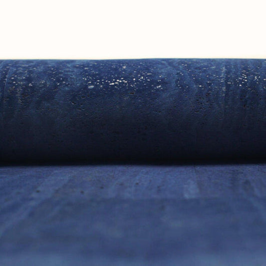 Korkohrstecker Blue Moon - wood stud - Holzohrringe - Holzdeko und mehr