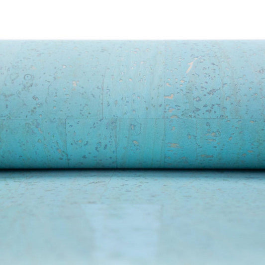 Korkohrstecker Himmelblau - wood stud - Holzohrringe - Holzdeko und mehr