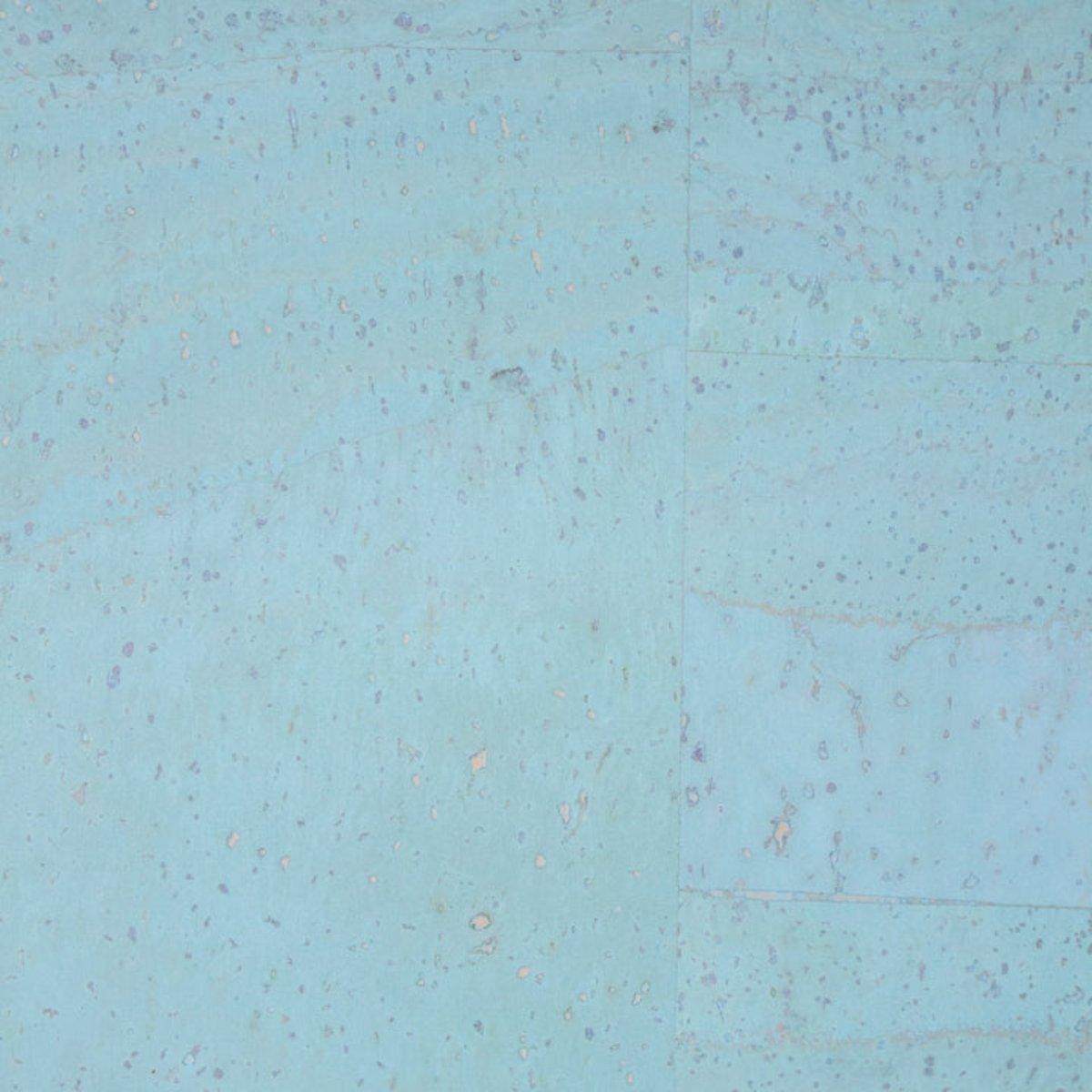 Korkohrstecker Himmelblau - wood stud - Holzohrringe - Holzdeko und mehr