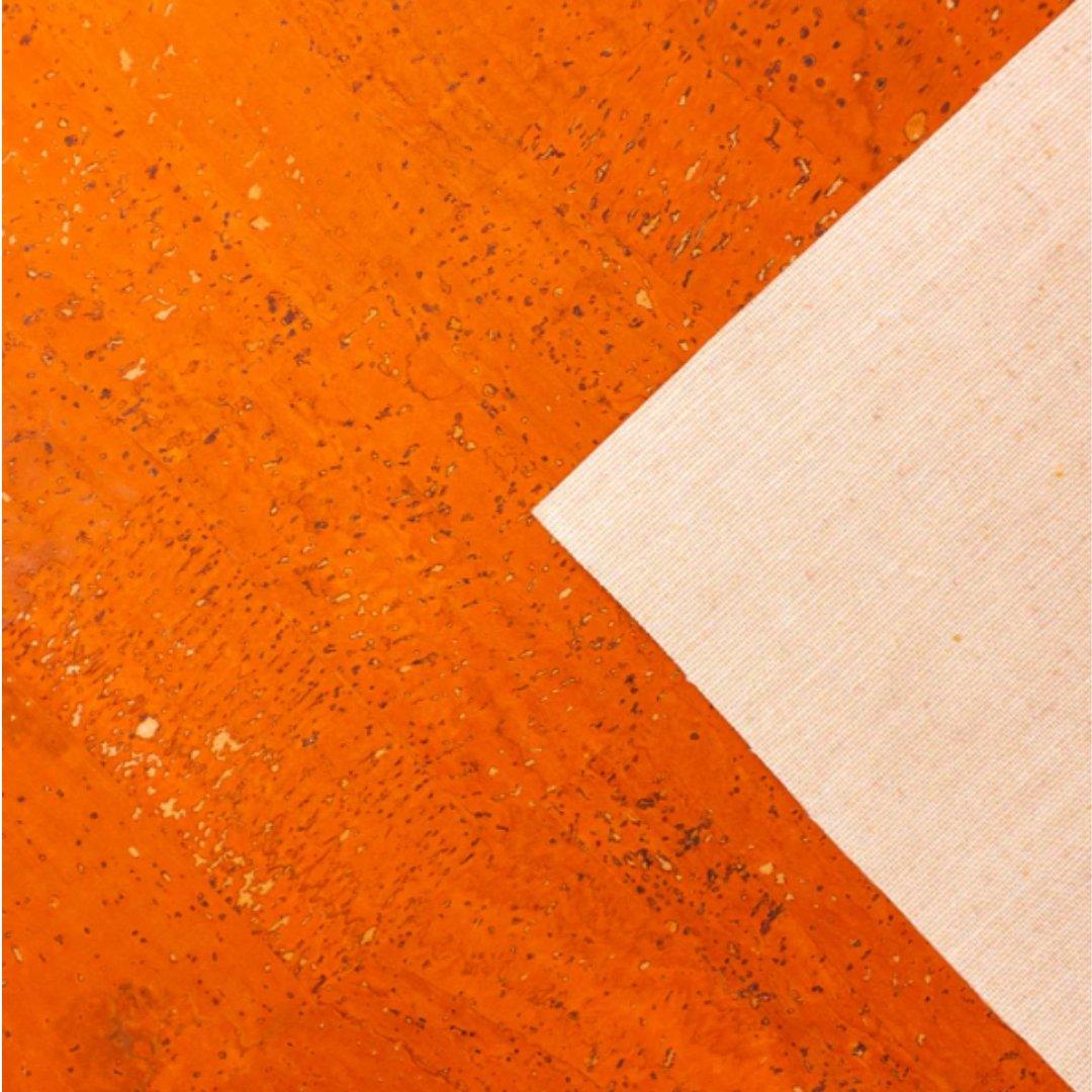 Korkohrstecker Kürbis-Orange - wood stud - Holzohrringe - Holzdeko und mehr