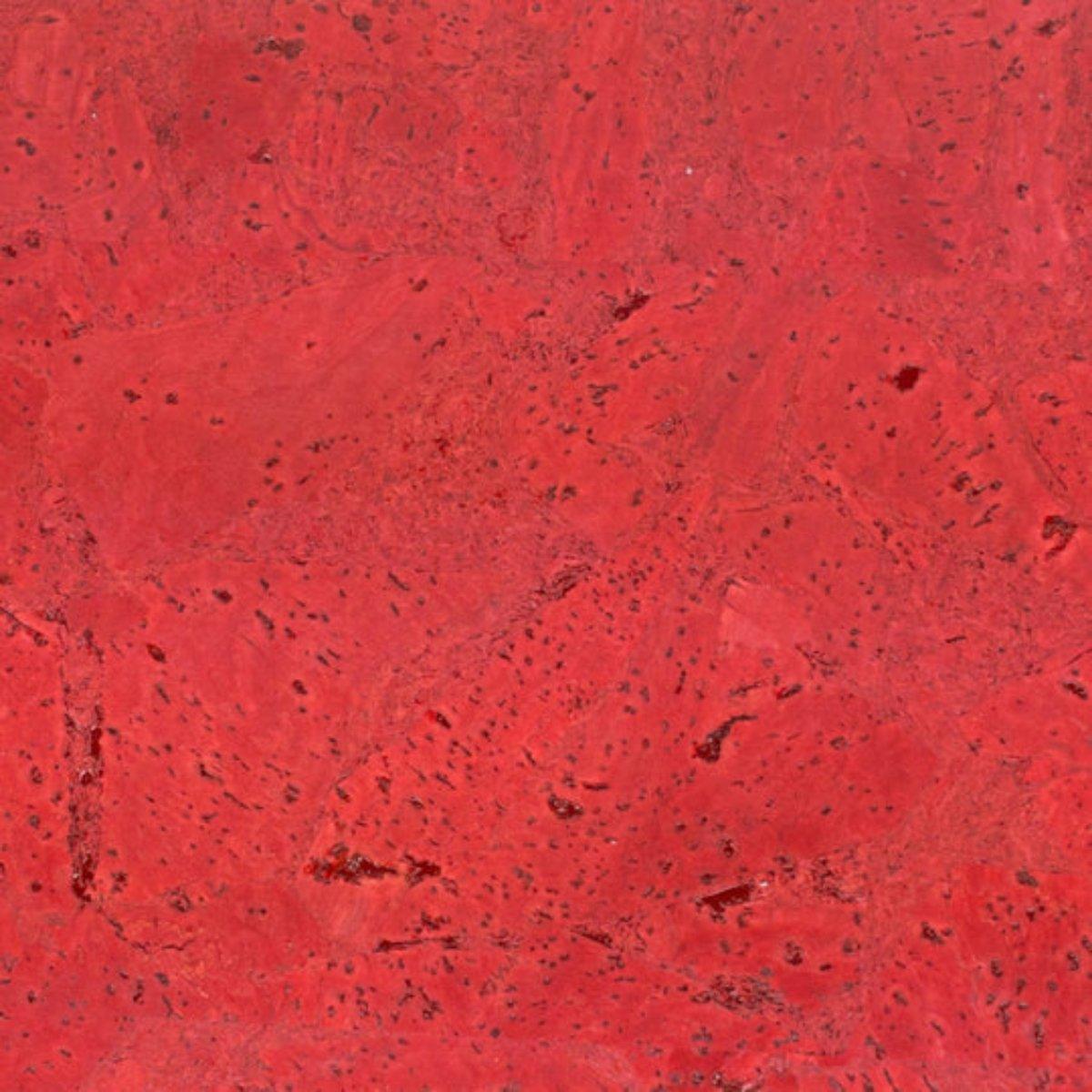 Korkohrstecker lebendiges Rot - wood stud - Holzohrringe - Holzdeko und mehr