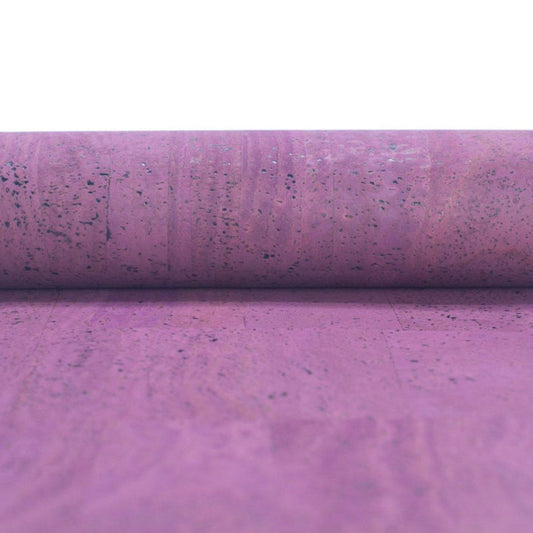 Korkohrstecker Lila - wood stud - Holzohrringe - Holzdeko und mehr