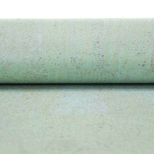 Korkohrstecker Pastell-Grün - wood stud - Holzohrringe - Holzdeko und mehr