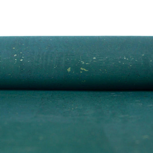 Korkohrstecker Petrol - wood stud - Holzohrringe - Holzdeko und mehr