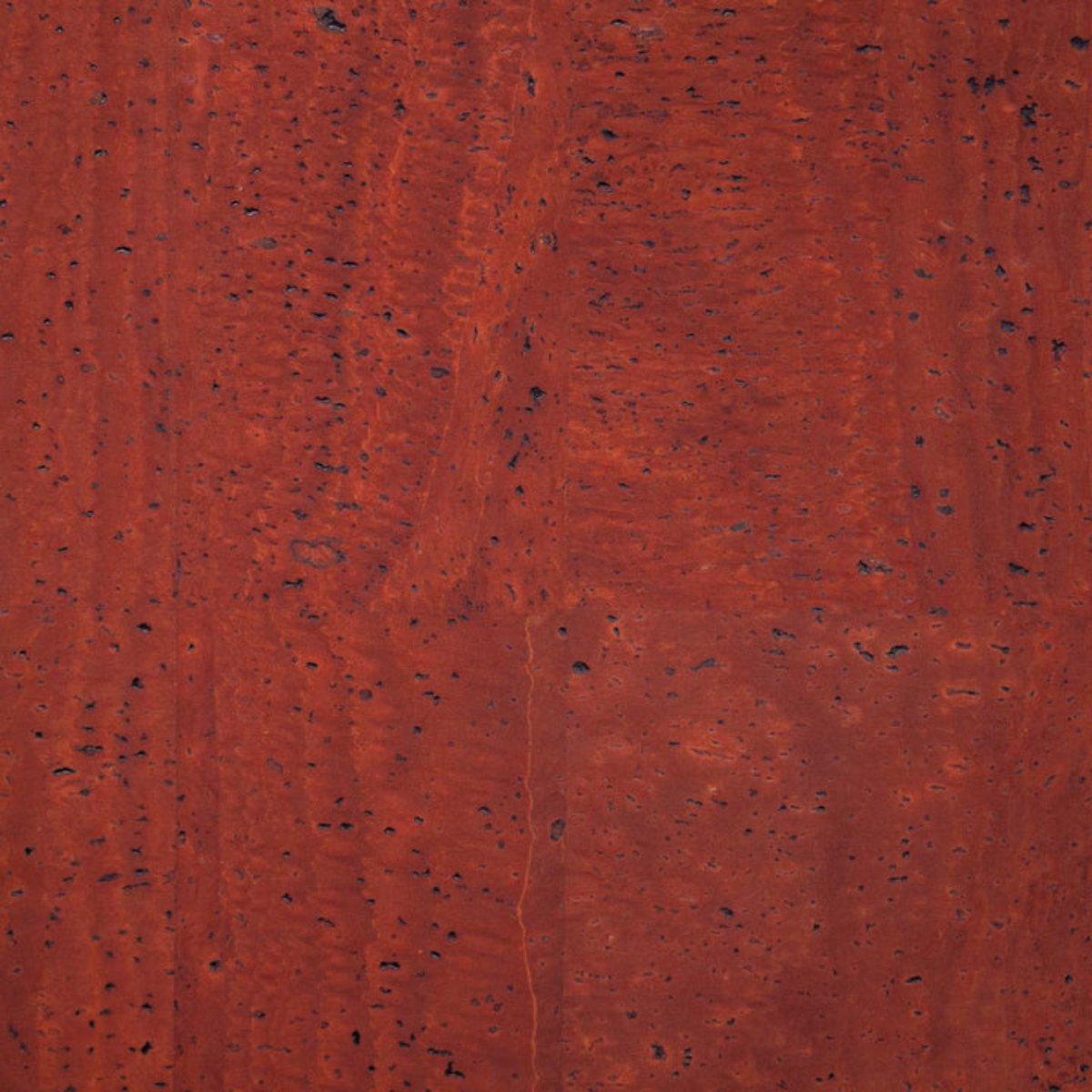 Korkohrstecker Scharlach-Rot - wood stud - Holzohrringe - Holzdeko und mehr