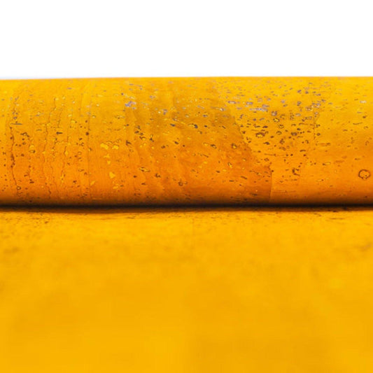 Korkohrstecker Senfgelb - wood stud - Holzohrringe - Holzdeko und mehr