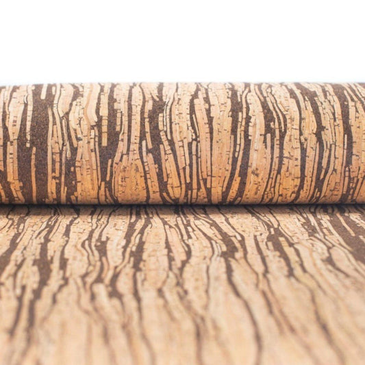 Korkohrstecker Tigerstreifen - wood stud - Holzohrringe - Holzdeko und mehr