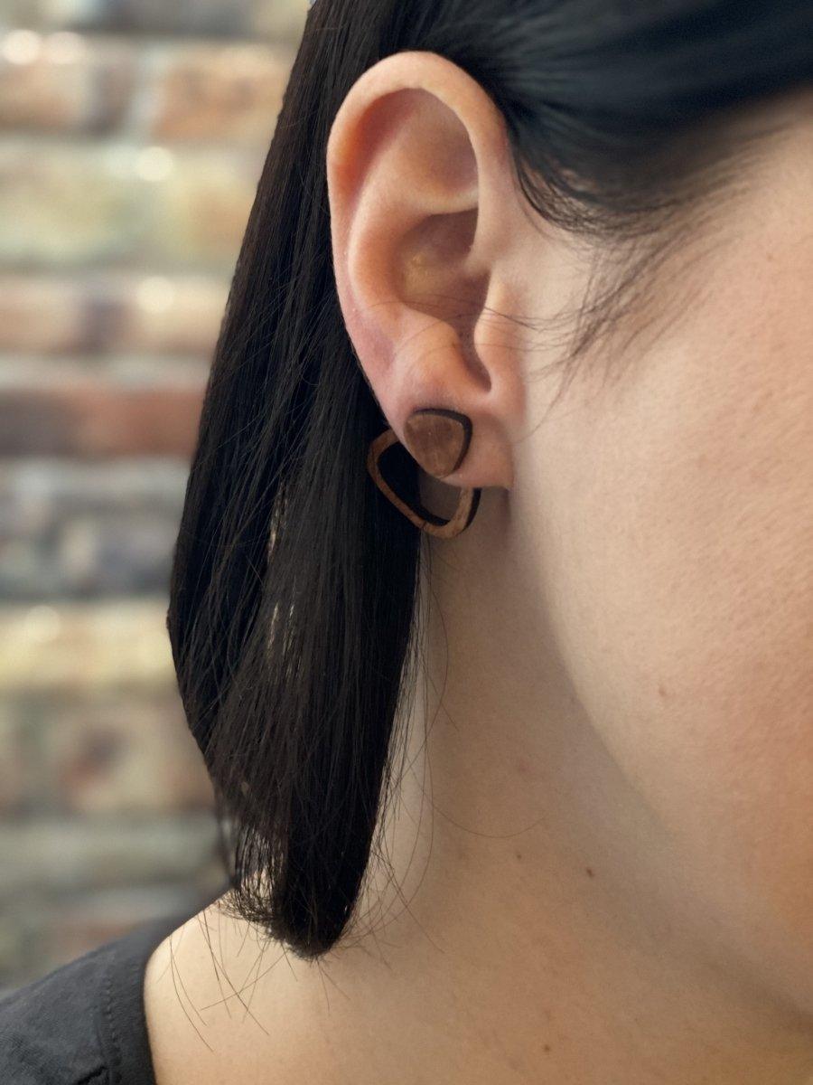 Trendsetter Ohrstecker - wood stud - Holzohrringe - Holzdeko und mehr
