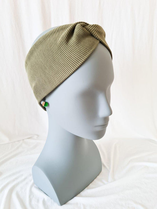 Twister Stirnband & Minis Bundle - grün - wood stud - Holzohrringe - Holzdeko und mehr