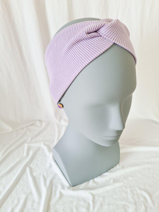 Twister Stirnband & Minis Bundle - lila - wood stud - Holzohrringe - Holzdeko und mehr