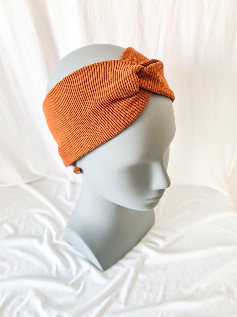 Twister Stirnband & Minis Bundle - orange - wood stud - Holzohrringe - Holzdeko und mehr