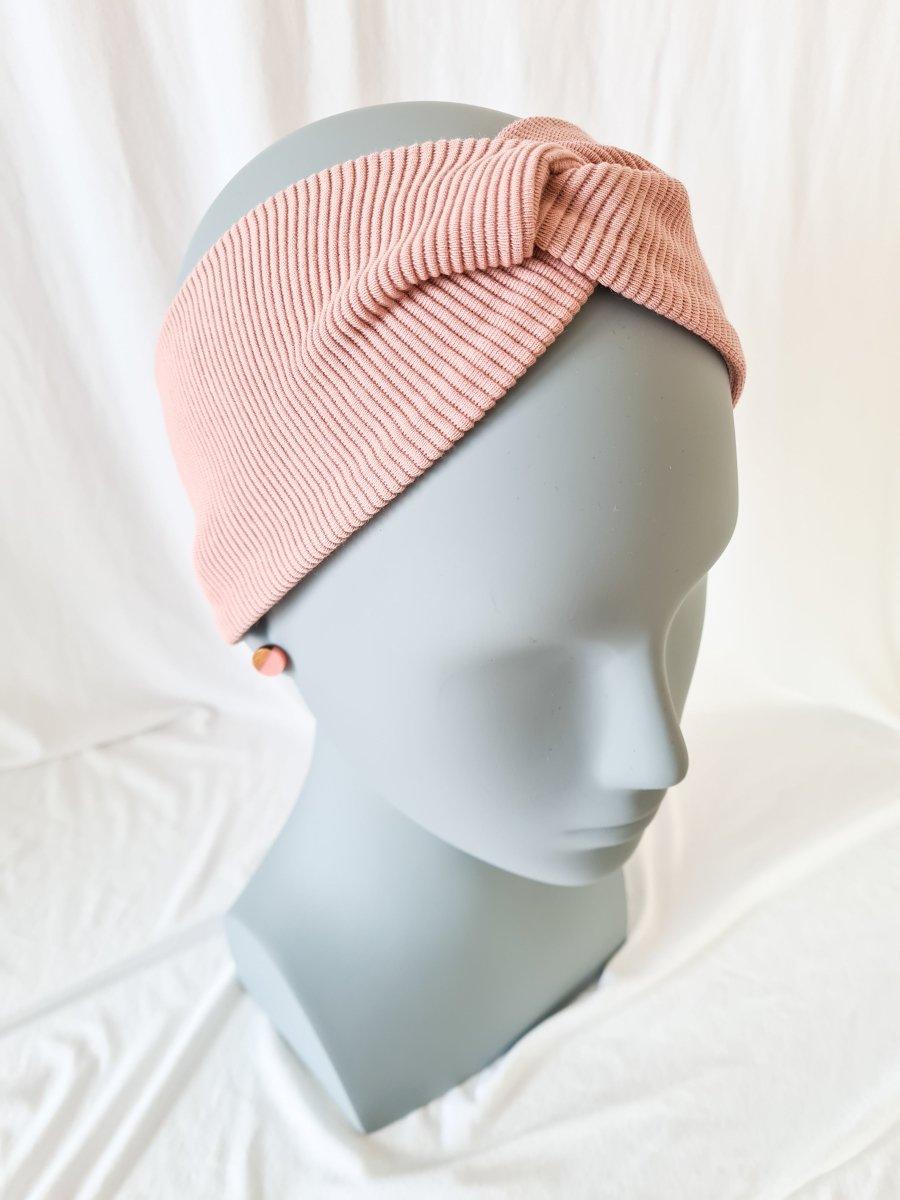 Twister Stirnband & Minis Bundle - rosé - wood stud - Holzohrringe - Holzdeko und mehr