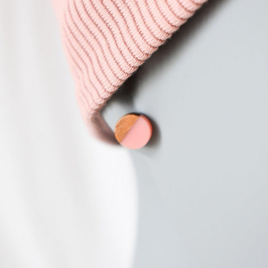 Twister Stirnband & Minis Bundle - rosé - wood stud - Holzohrringe - Holzdeko und mehr