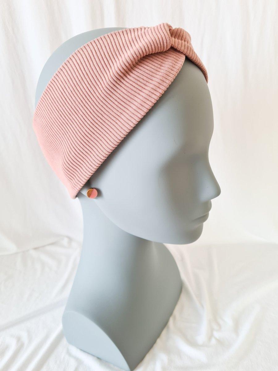Twister Stirnband & Minis Bundle - rosé - wood stud - Holzohrringe - Holzdeko und mehr