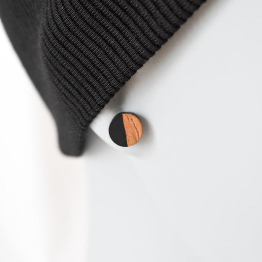 Twister Stirnband & Minis Bundle - schwarz - wood stud - Holzohrringe - Holzdeko und mehr