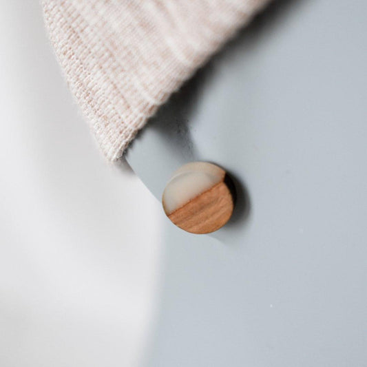 Twister Stirnband & Minis Bundle - weiß - wood stud - Holzohrringe - Holzdeko und mehr