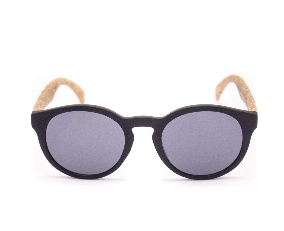 UV Schutz Kork Sonnenbrille rund - wood stud - Holzohrringe - Holzdeko und mehr