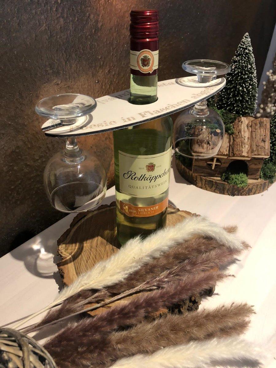 Wein Butler - wood stud - Holzohrringe - Holzdeko und mehr
