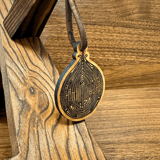 Holz - Schlüsselanhänger "Borna 775 Jahre" - wood stud - Holzohrringe - Holzschmuck und mehr