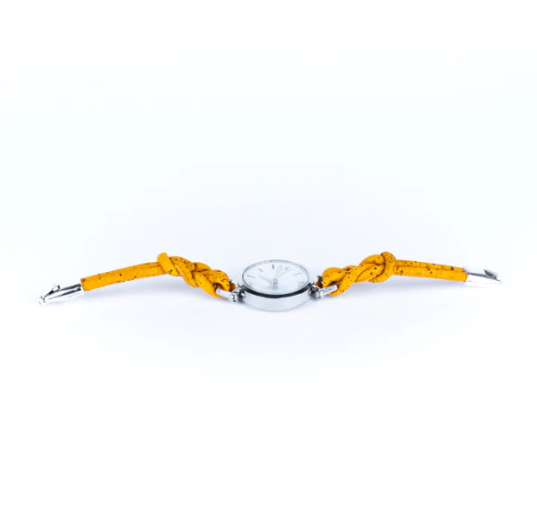Kork Armbanduhr Knotenfreunde - wood stud - Holzohrringe - Holzschmuck und mehr